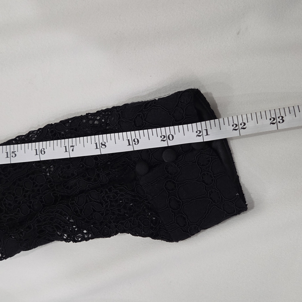 Bardot Black Lace Mini Dress Size 12 - Picture 11 of 16